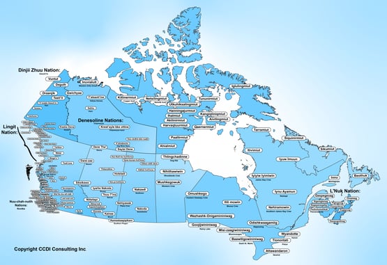Indigenous Peoples Canada Map