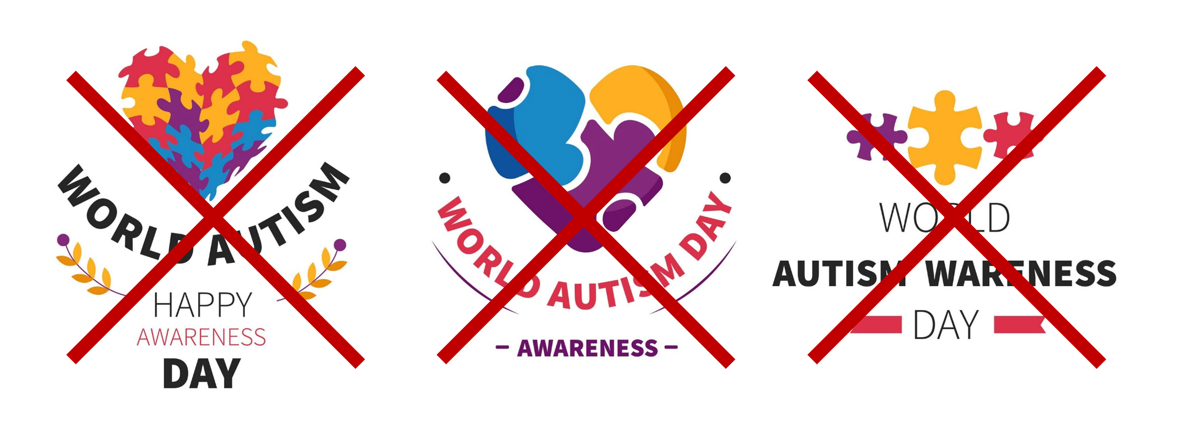 Do Not Use World Autism Day Awareness puzzle images
